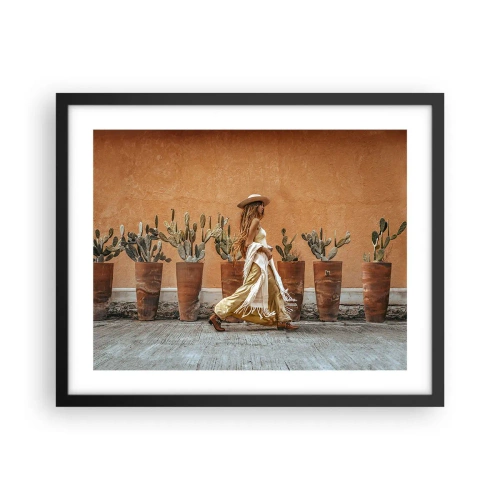 Poszter fehér keretben - Hippi stílusban - 50x40 cm