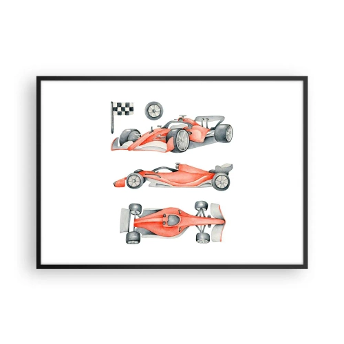 Poszter fehér keretben - Egy álom elérése - 100x70 cm