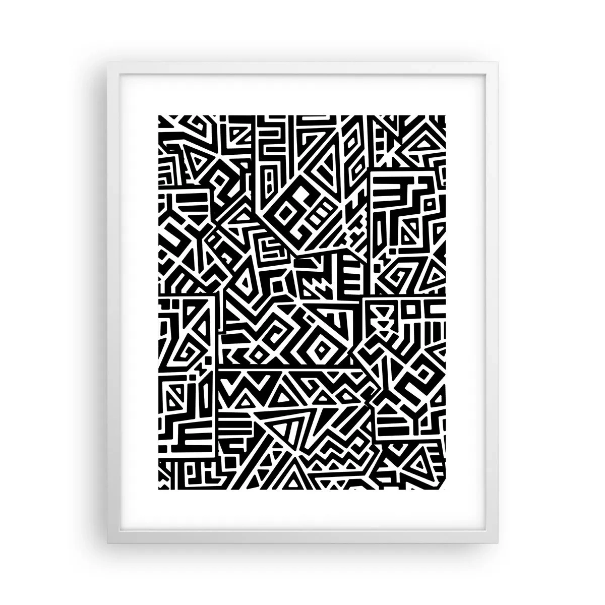 Poszter fekete keretben - Kolumbusz előtti kompozíció - 40x50 cm