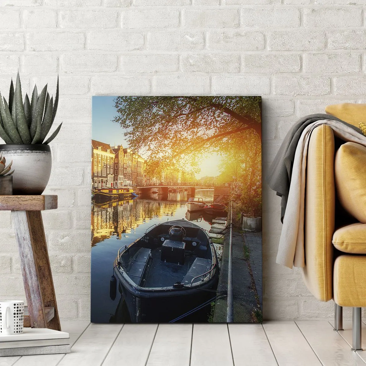 Vászonkép - Reggel Amszterdamban - 50x70 cm
