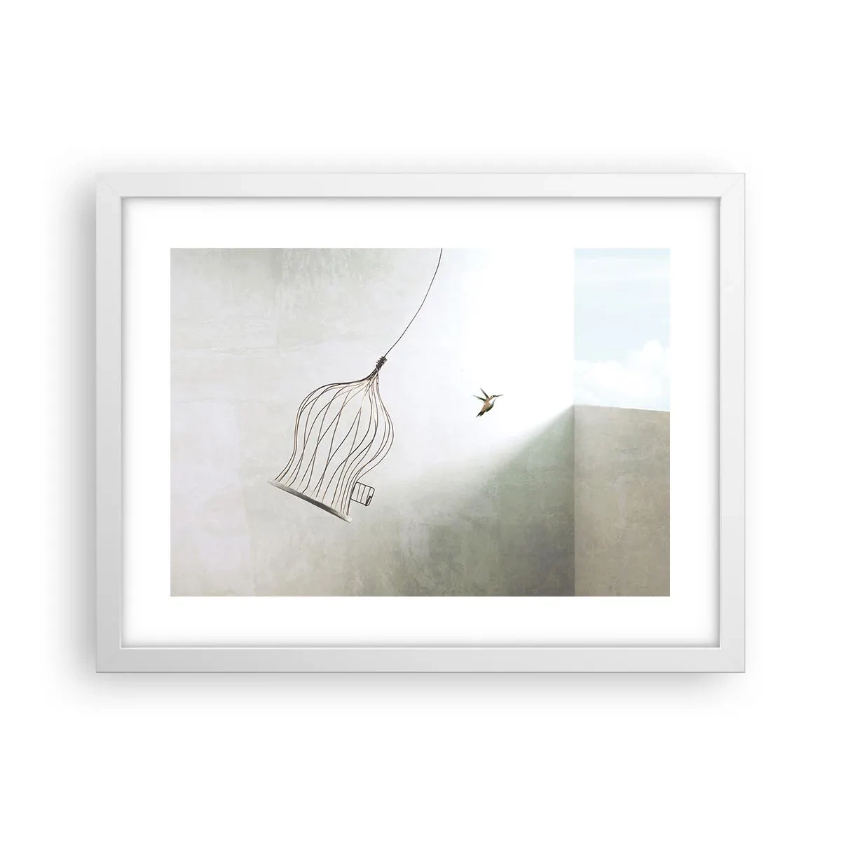 Poszter fekete keretben - Az elememen - 40x30 cm