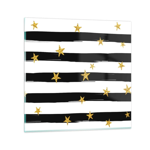 Üveg kép - Mindannyian szerencsés csillag alatt születtünk - 50x50 cm