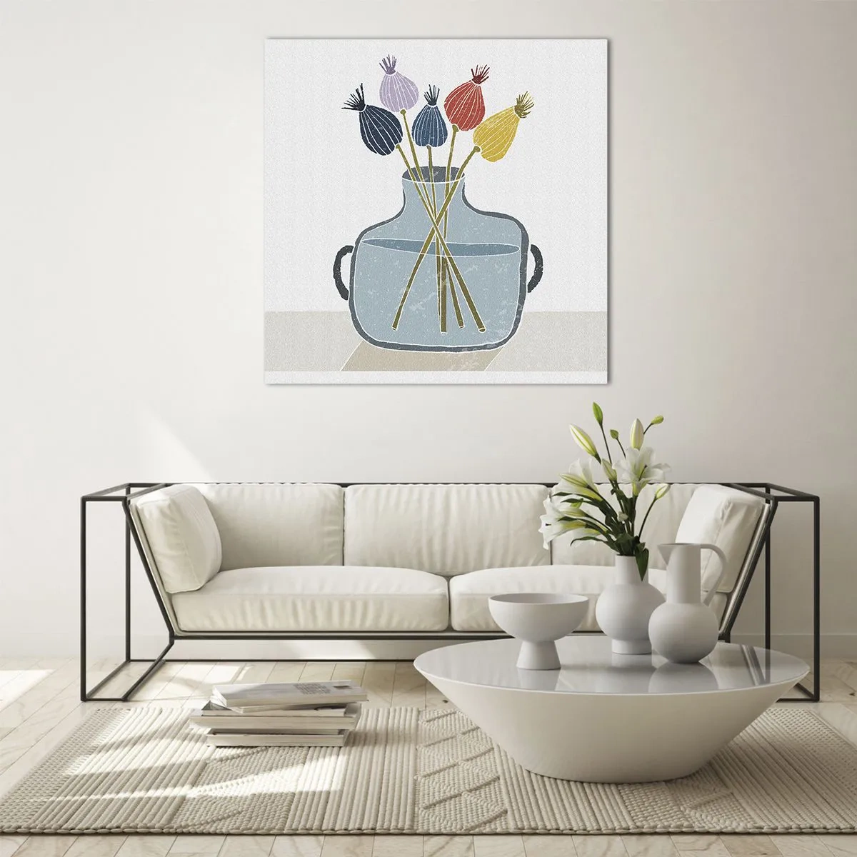 Üveg kép - Mint egy mákszem - 40x40 cm