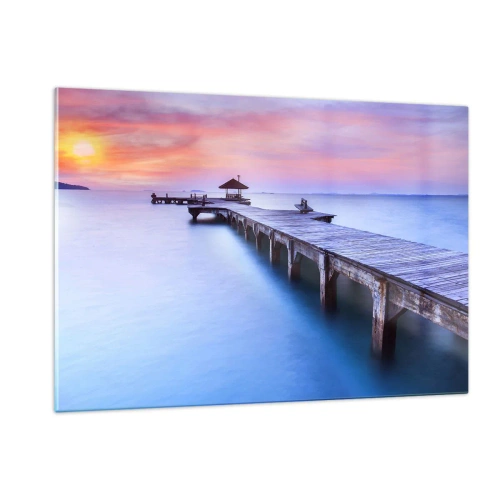Üveg kép - Nyugalom tengere egészen a horizontig - 120x80 cm