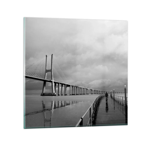 Üveg kép - Mindenkinek, ami neki jár - 30x30 cm