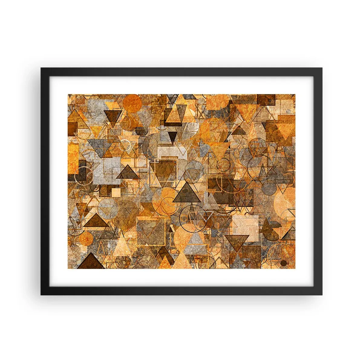 Poszter fehér keretben - Formában a világ - 50x40 cm