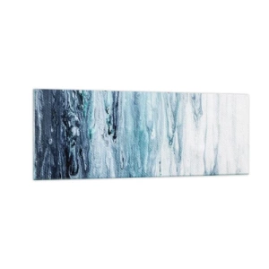 Üveg kép - Kék jégcsapok - 140x50 cm