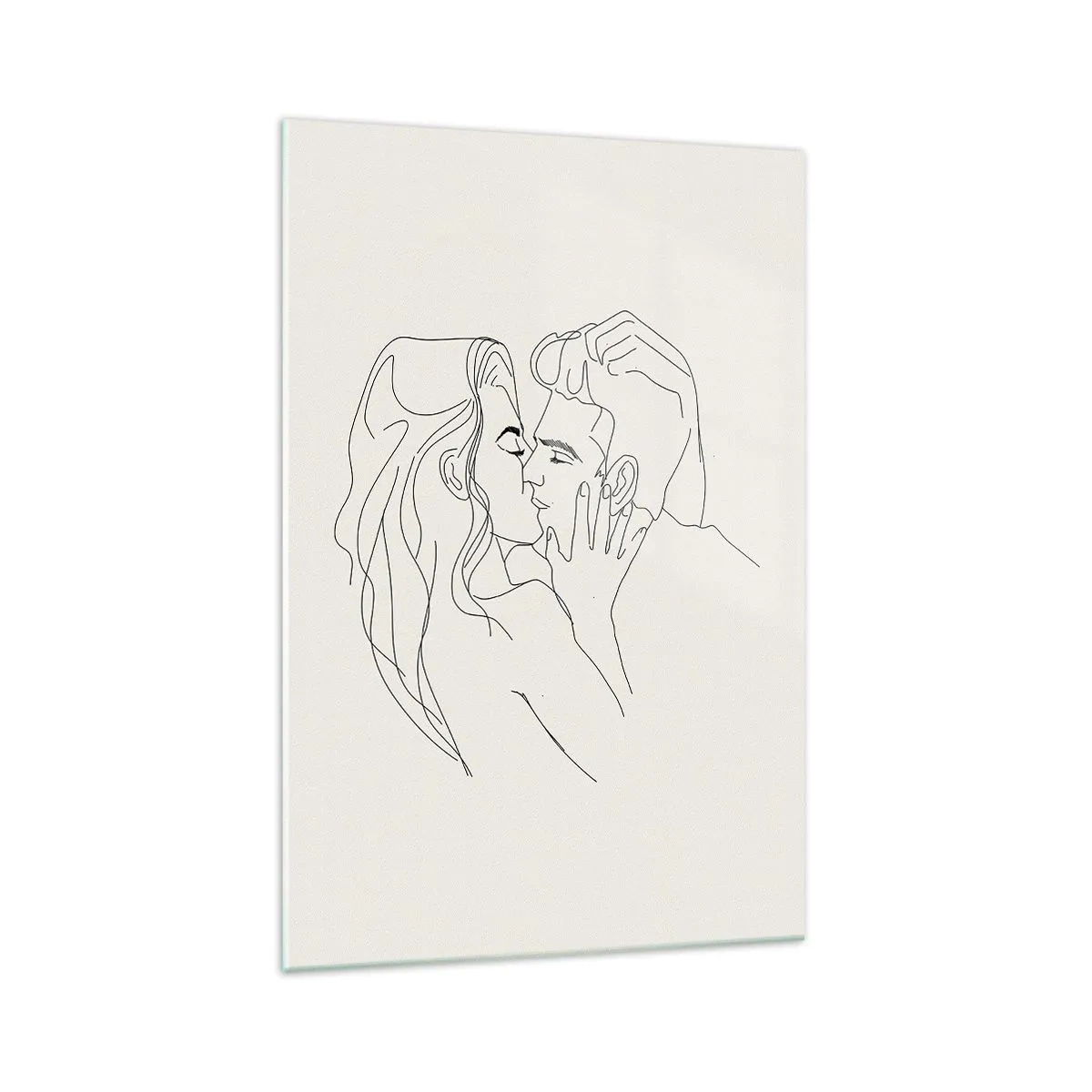 Üveg kép - Összegabalyodva az érzésben - 70x100 cm