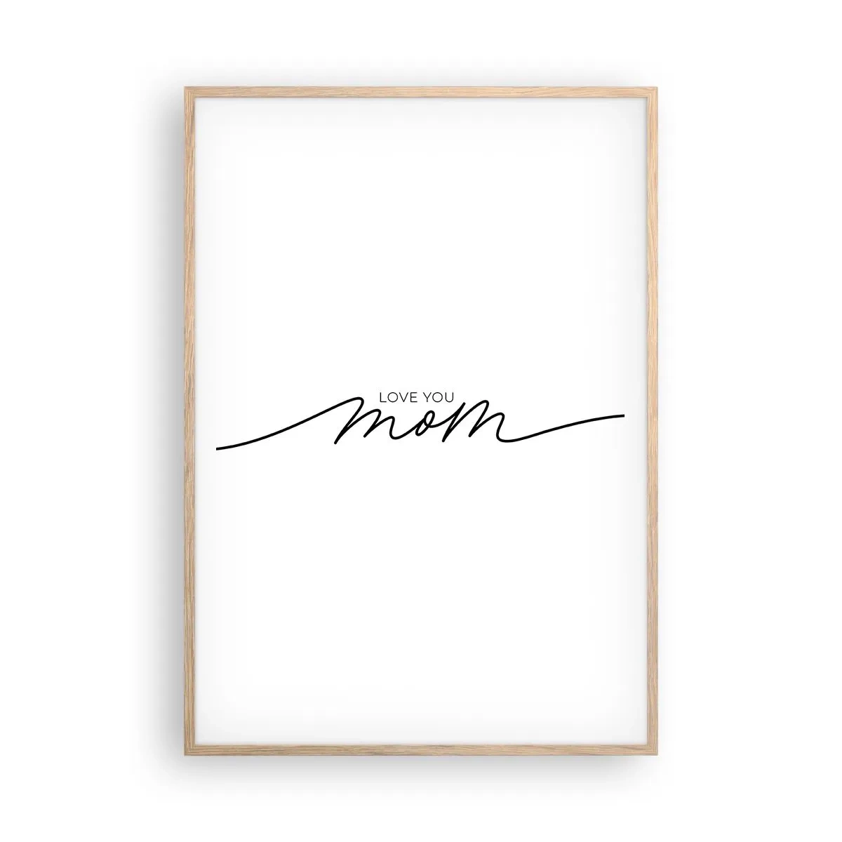 Poszter világos tölgy keretben - Nagy megrázás - 70x100 cm