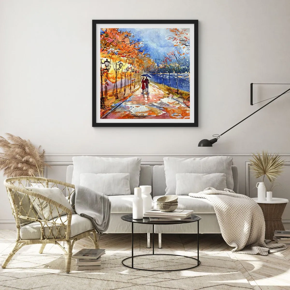 Poszter fehér keretben - Együtt az idő határáig - 50x50 cm