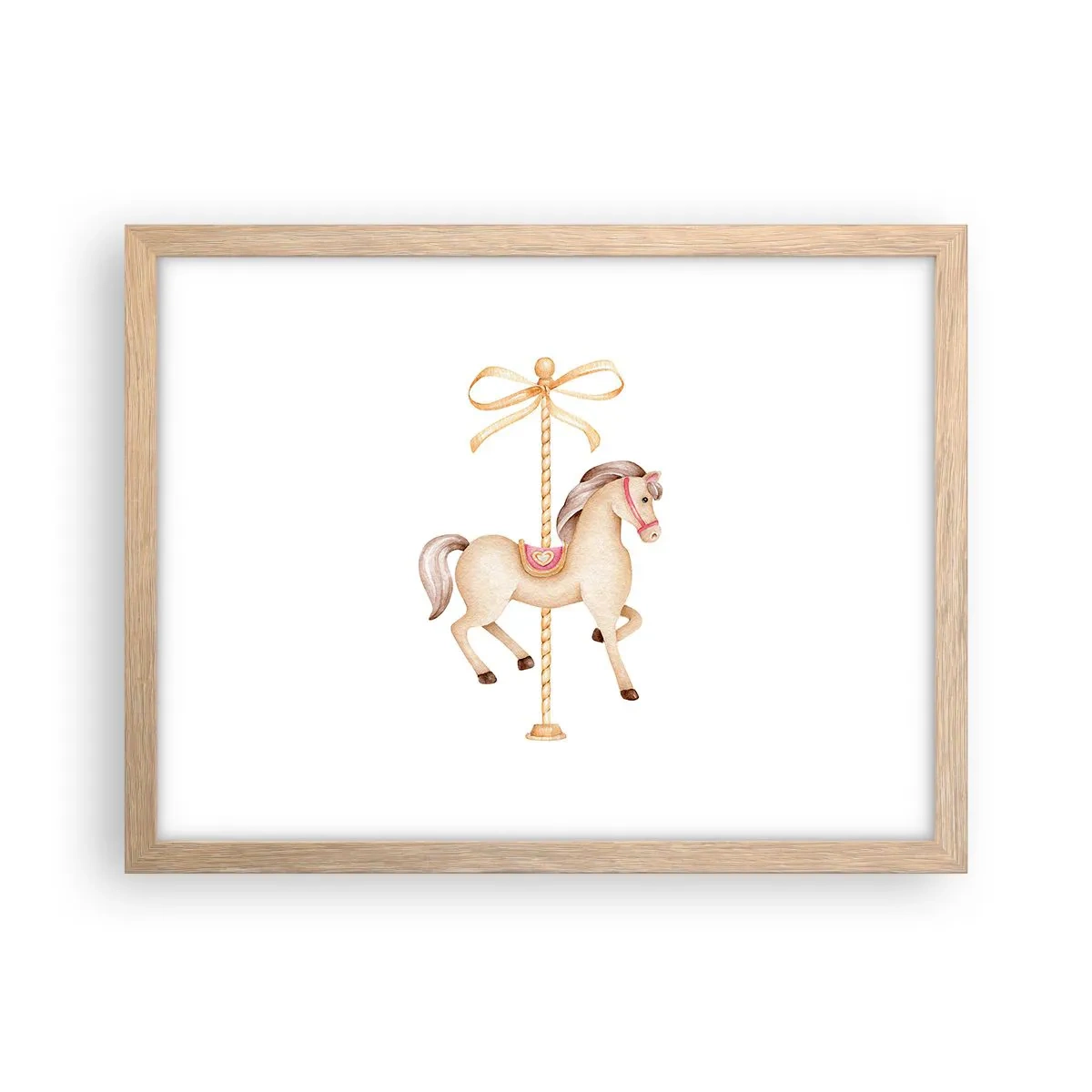 Poszter világos tölgy keretben - Kecses vágtával - 40x30 cm