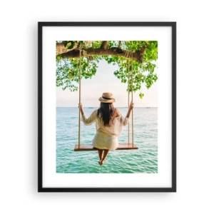 Poszter fehér keretben - Az élet gyönyörű - 40x50 cm