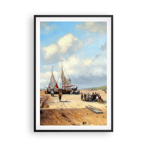 Poszter fehér keretben - Egy sikeres fogás után - 61x91 cm