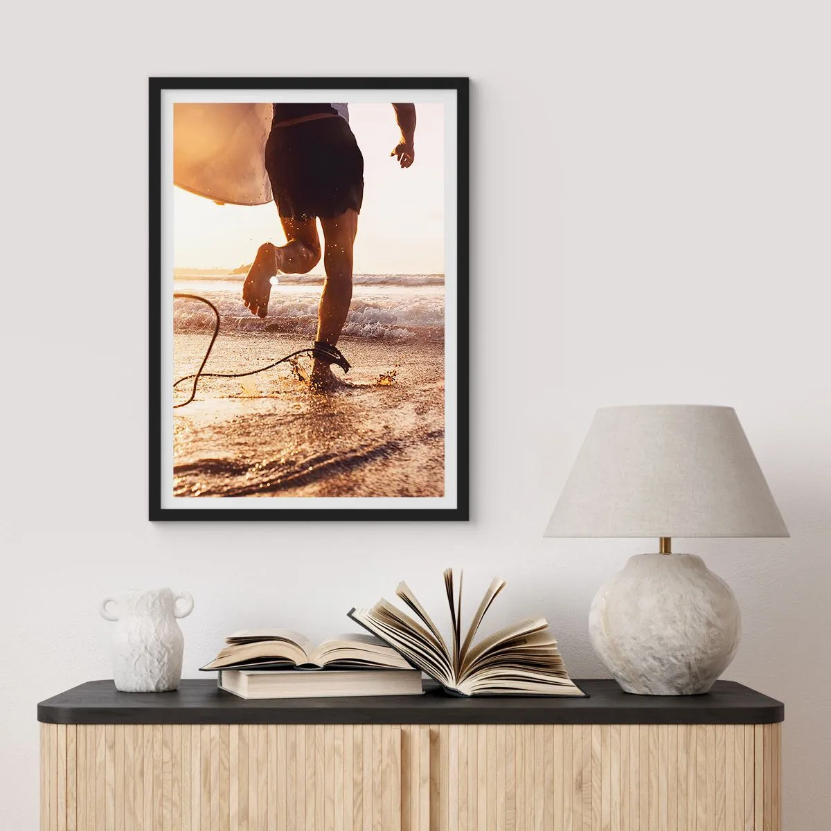 Poszter fehér keretben - A hullám felé - 30x40 cm