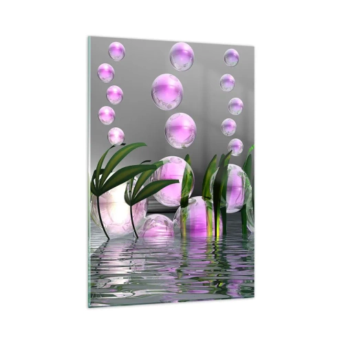 Üveg kép - A könnyedség és az élet tükröződő kompozíciója - 80x120 cm