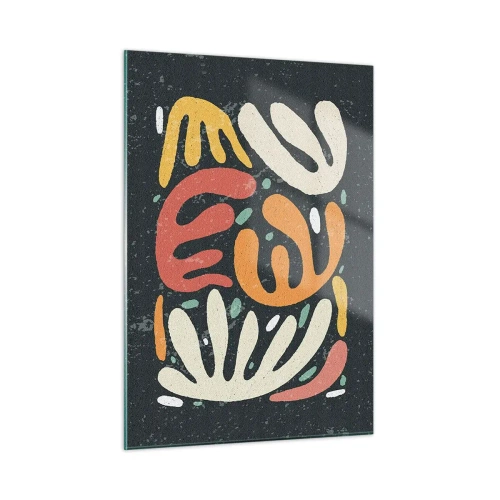 Üveg kép - Kompozíció - mindjárt elkaplak - 50x70 cm