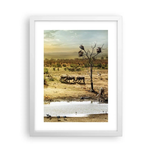 Poszter fekete keretben - „Z Edenu zaś wypływała rzeka…" - 30x40 cm