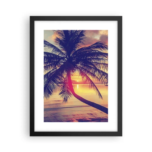 Poszter fehér keretben - Este a pálmafák alatt - 30x40 cm