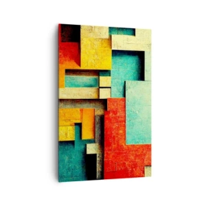 Vászonkép - A derékszögek fesztiválja - 80x120 cm