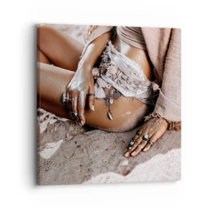 Vászonkép - A hullámok vetettek partra? - 30x30 cm