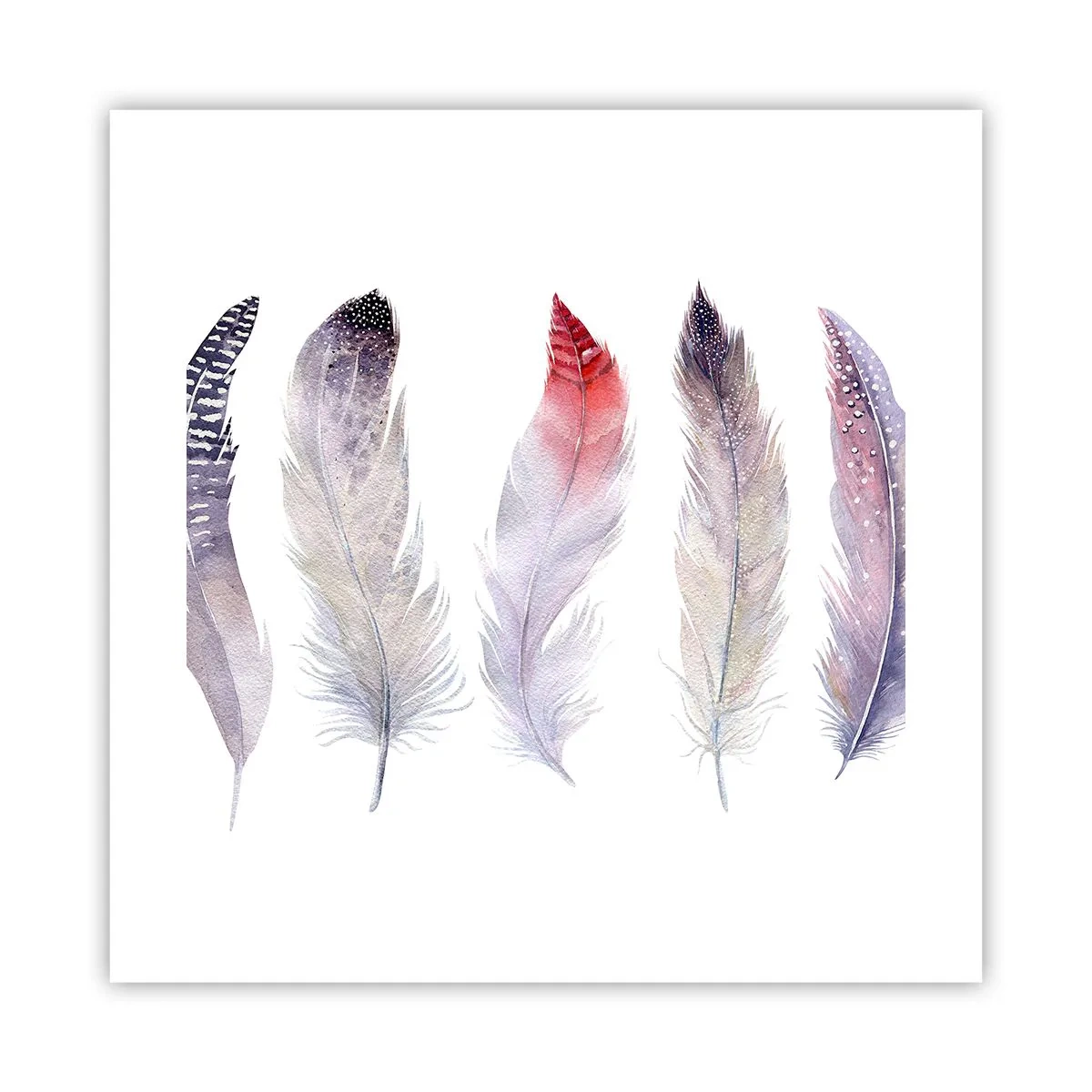 Poszter - Gyengéd, mint a sokszínű köd - 40x40 cm