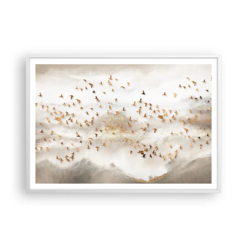 Poszter fekete keretben - Itt az idő... - 100x70 cm