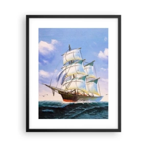 Poszter fehér keretben - Büszkén a széllel - 40x50 cm
