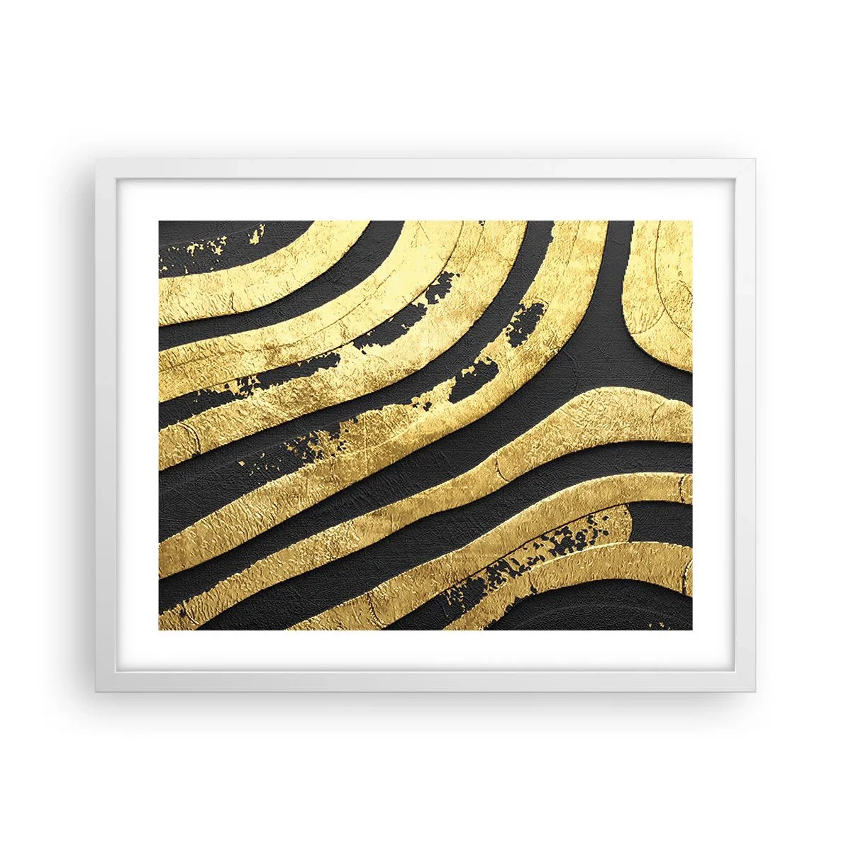 Poszter fekete keretben - Minden folyik - 50x40 cm