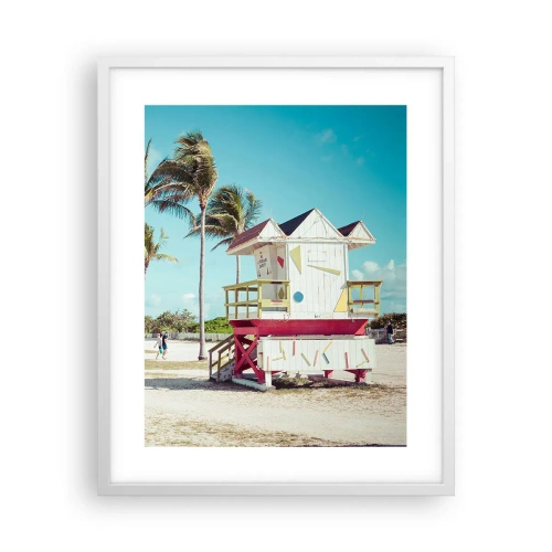 Poszter fekete keretben - Gyönyörű nap vár rád - 40x50 cm