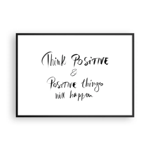 Poszter fehér keretben - Hogyan élj? - 100x70 cm