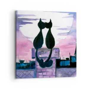 Vászonkép - Rendez-vous a holdfénynél - 70x70 cm