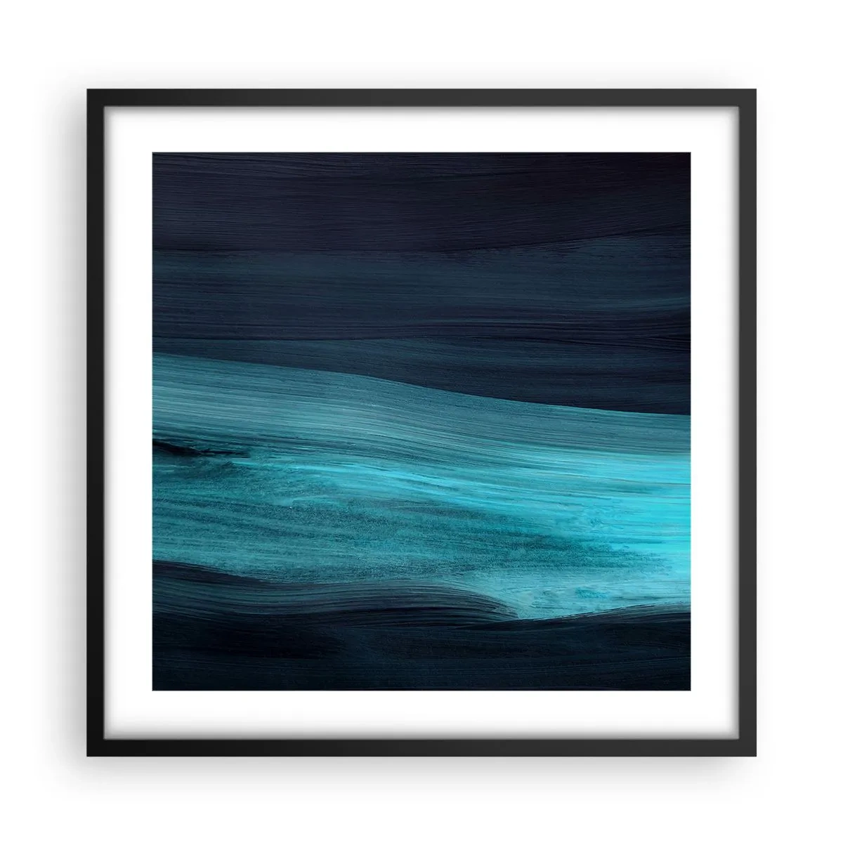 Poszter fehér keretben - Ússz az árral - 50x50 cm