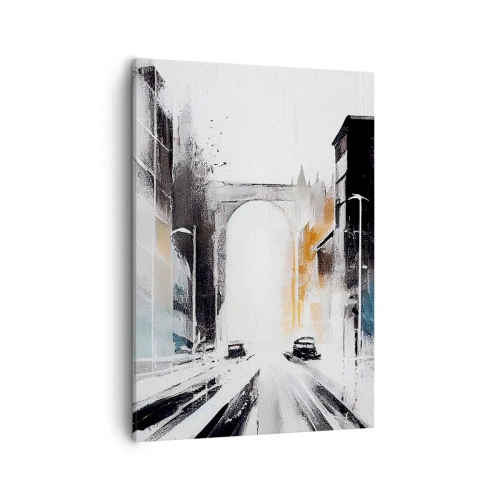 Vászonkép - Várostanulmány: építészet és mozgás - 50x70 cm