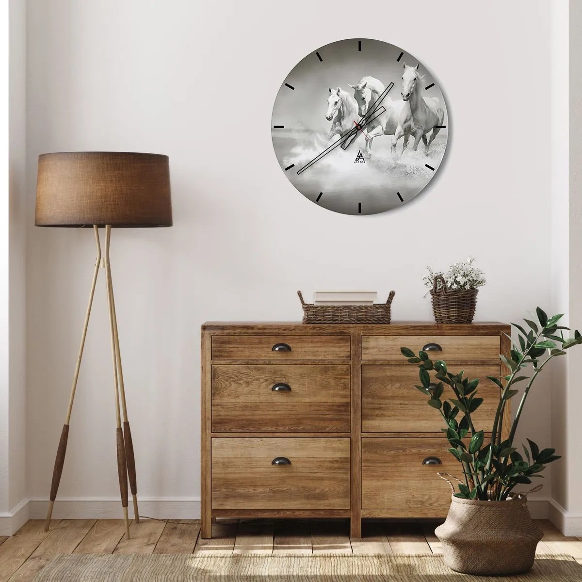 Falióra, Óra - Fehér őrület - 30x30 cm