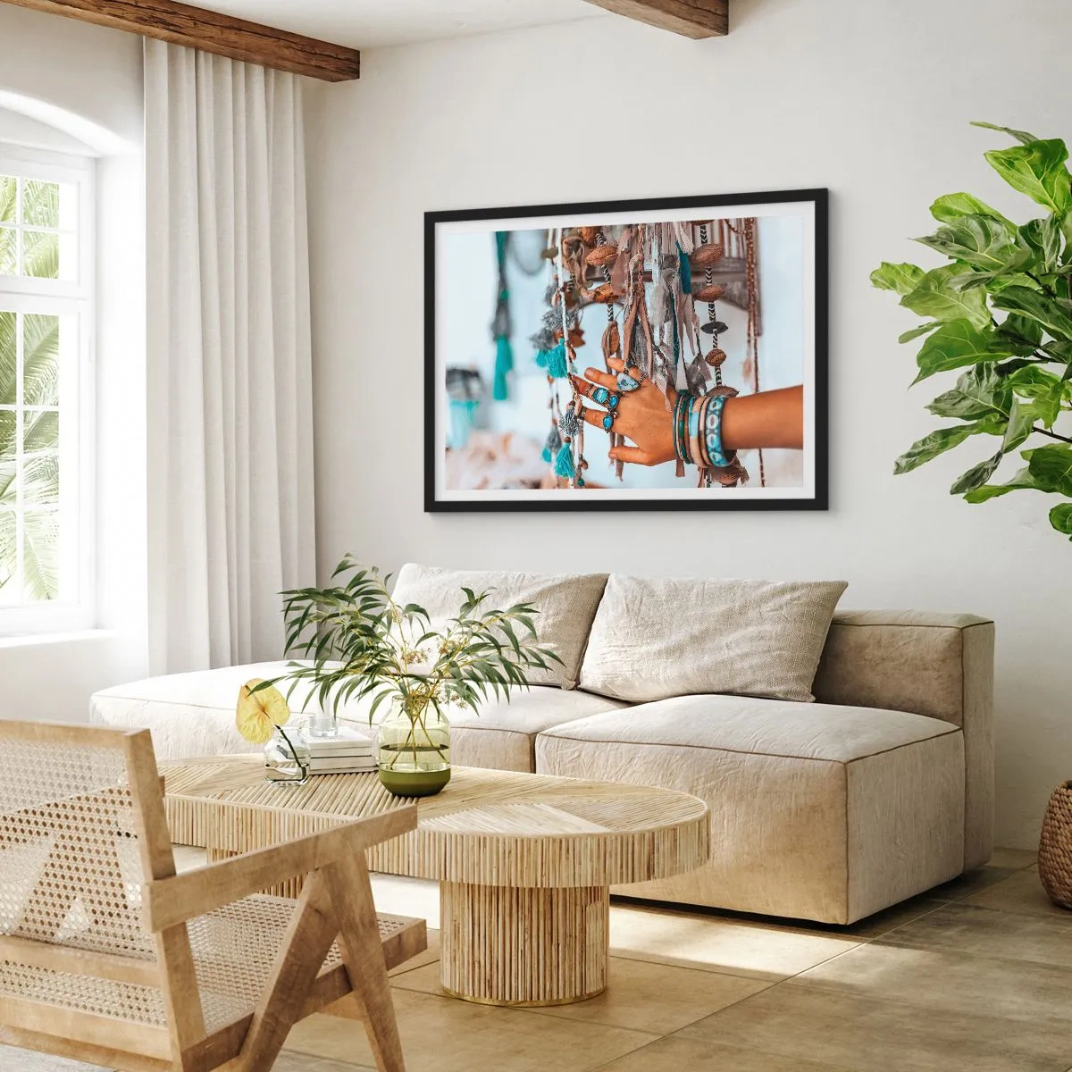 Poszter fehér keretben - Helyi kincsek - 70x50 cm