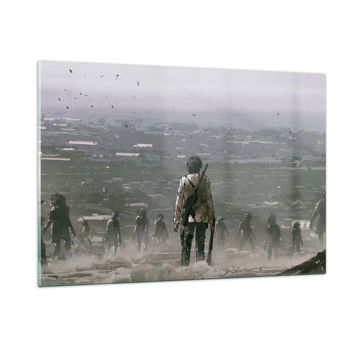 Üveg kép - Utolsó igazságos? - 120x80 cm