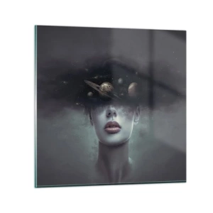 Üveg kép - És a bolygók megvadulnak... - 40x40 cm