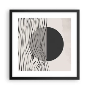 Poszter fehér keretben - A feles kompozíciója - 40x40 cm