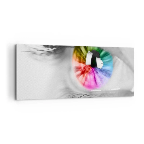 Vászonkép - Nézz színesen a világra - 100x40 cm