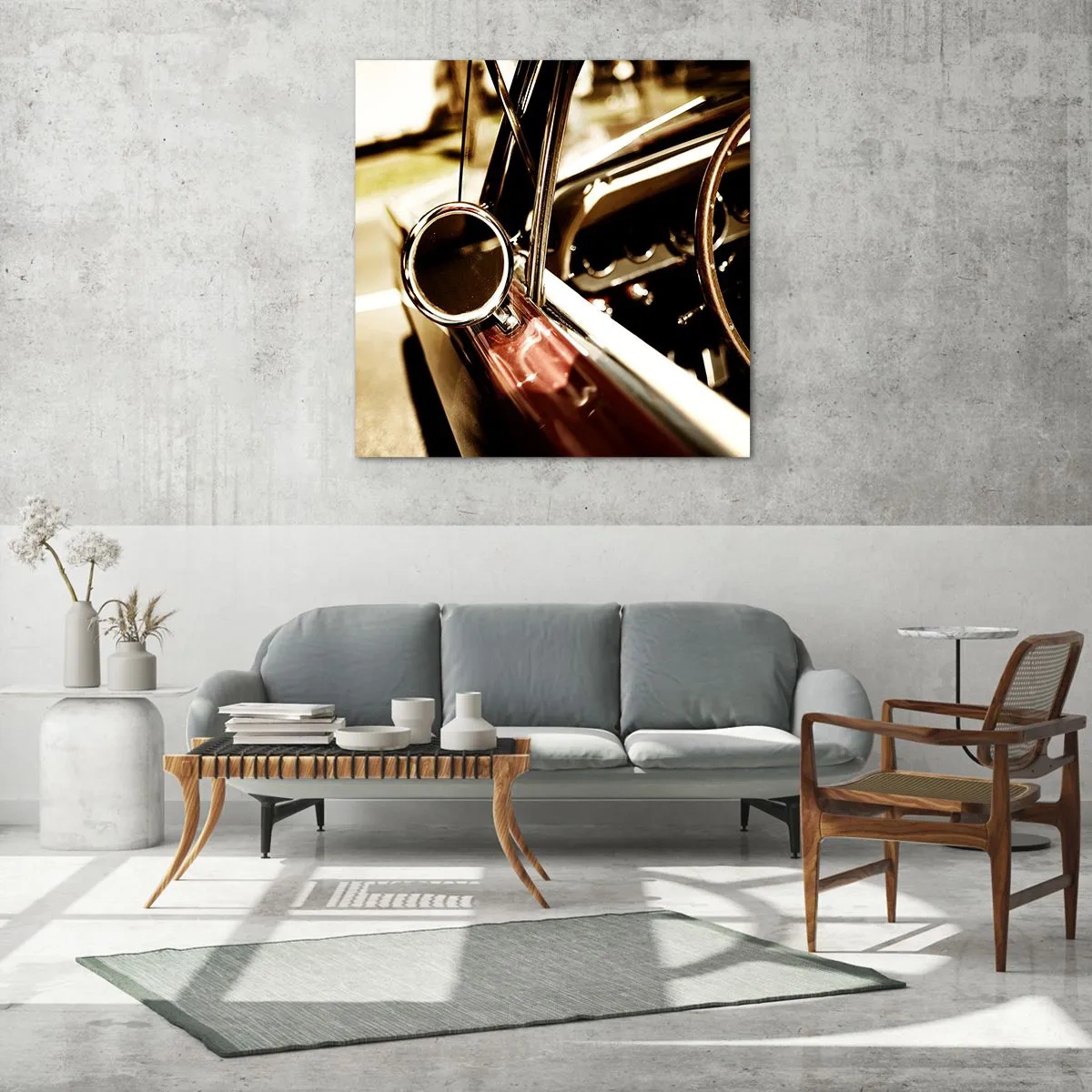 Üveg kép - Autó lélekkel - 70x70 cm