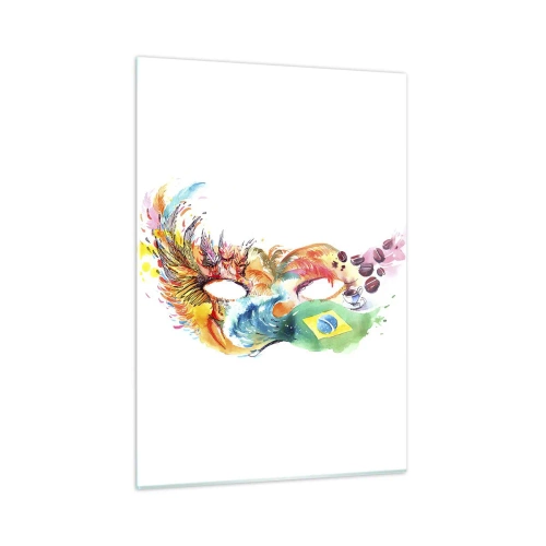 Üveg kép - Brazília szambával üdvözöl - 50x70 cm