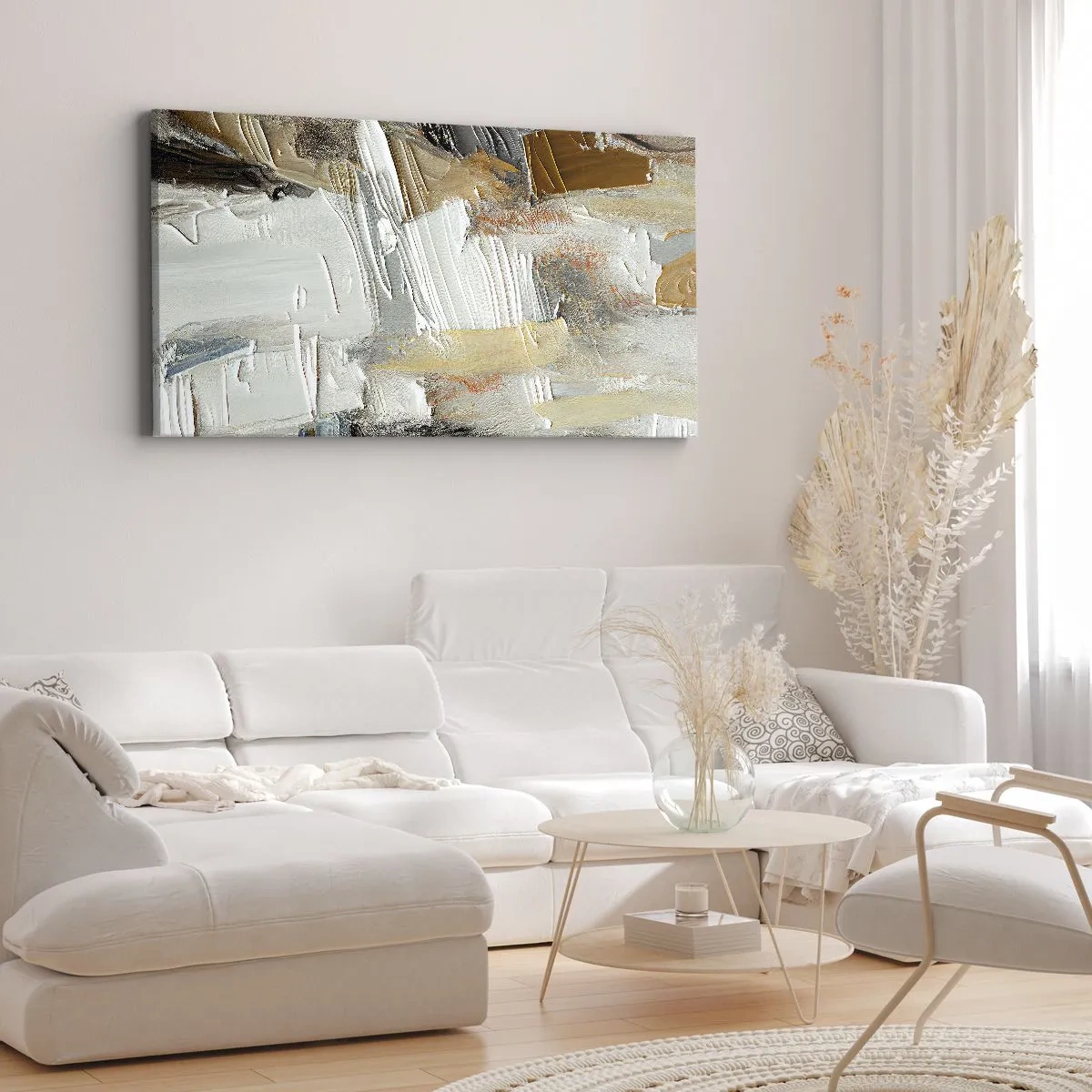 Vászonkép - Színes rétegződés - 100x40 cm