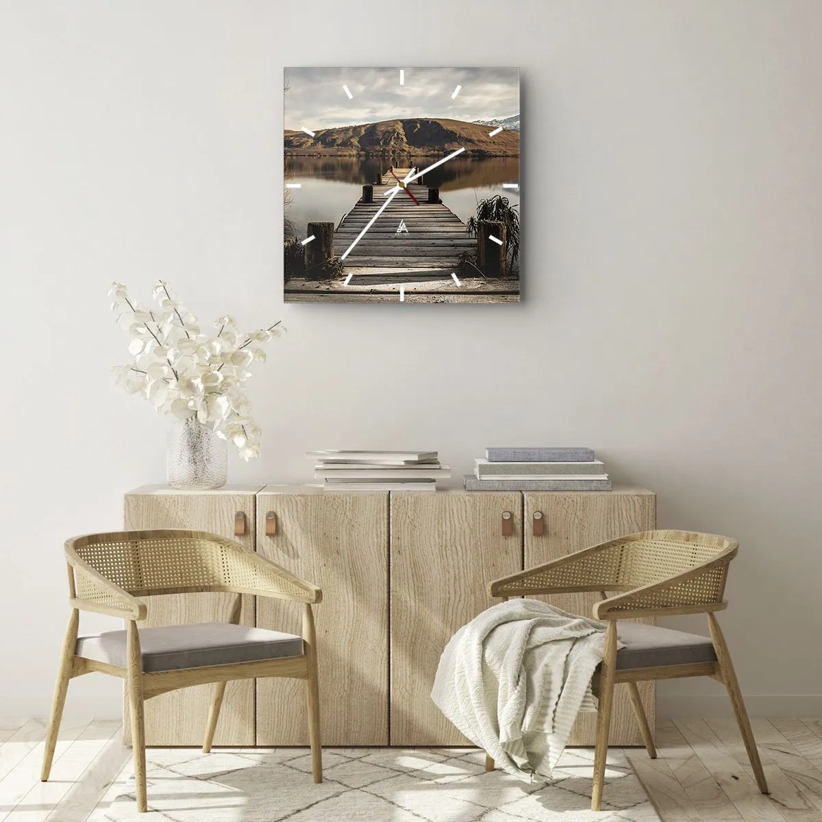 Falióra, Óra - Táj a csendben - 30x30 cm