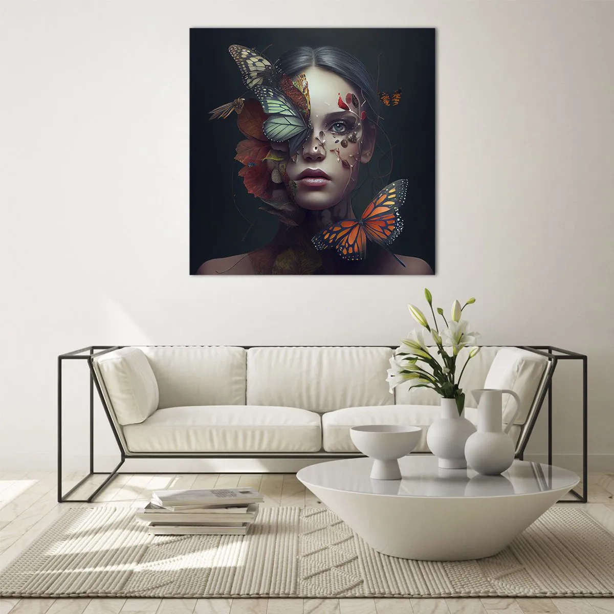 Üveg kép - Egy csodálatos metamorfózis - 50x50 cm