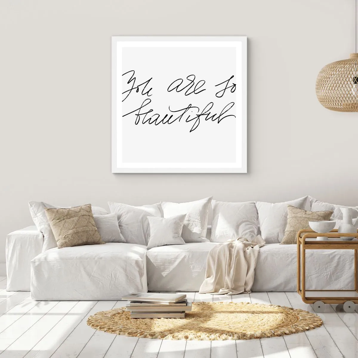 Poszter fekete keretben - Tényleg, hidd el... - 40x40 cm