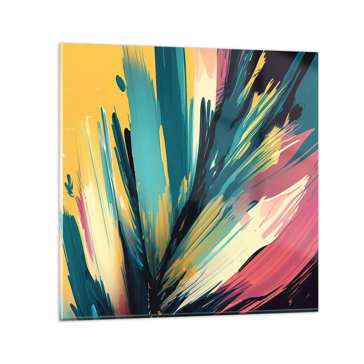 Üveg kép - Kompozíció - az öröm robbanása - 50x50 cm