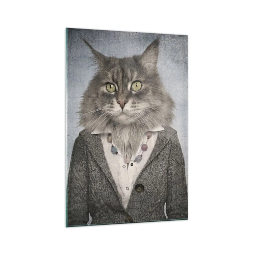 Üveg kép - A szőrmék újra divatosak - 70x100 cm