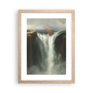 Poszter világos tölgy keretben - Az élet óvatossága - 30x40 cm