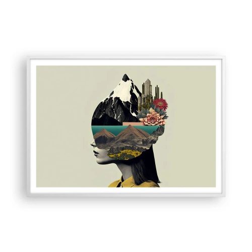 Poszter fekete keretben - Nő - mindig rejtély - 100x70 cm