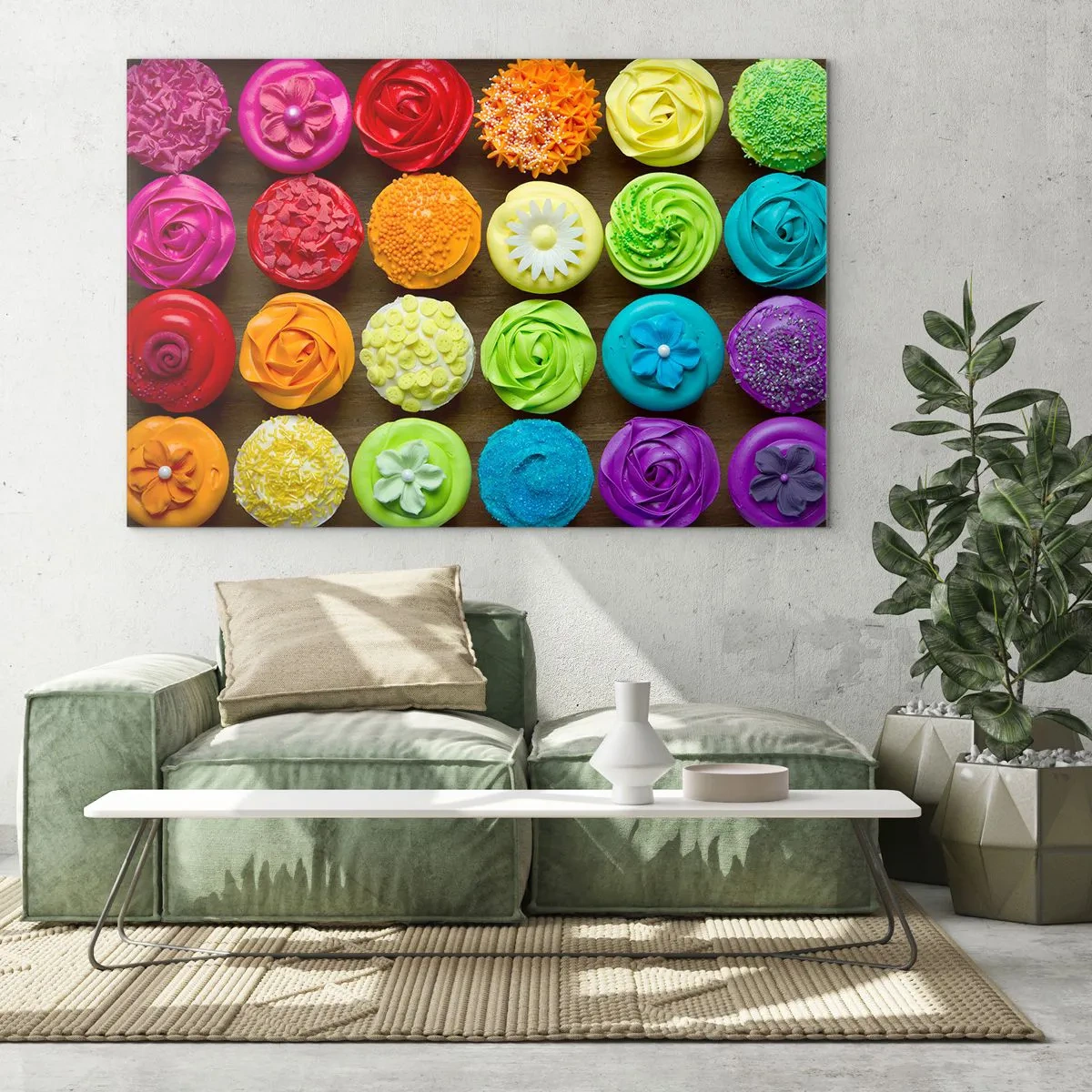 Üveg kép - Mindegyik más - mindegyik finom - 100x70 cm